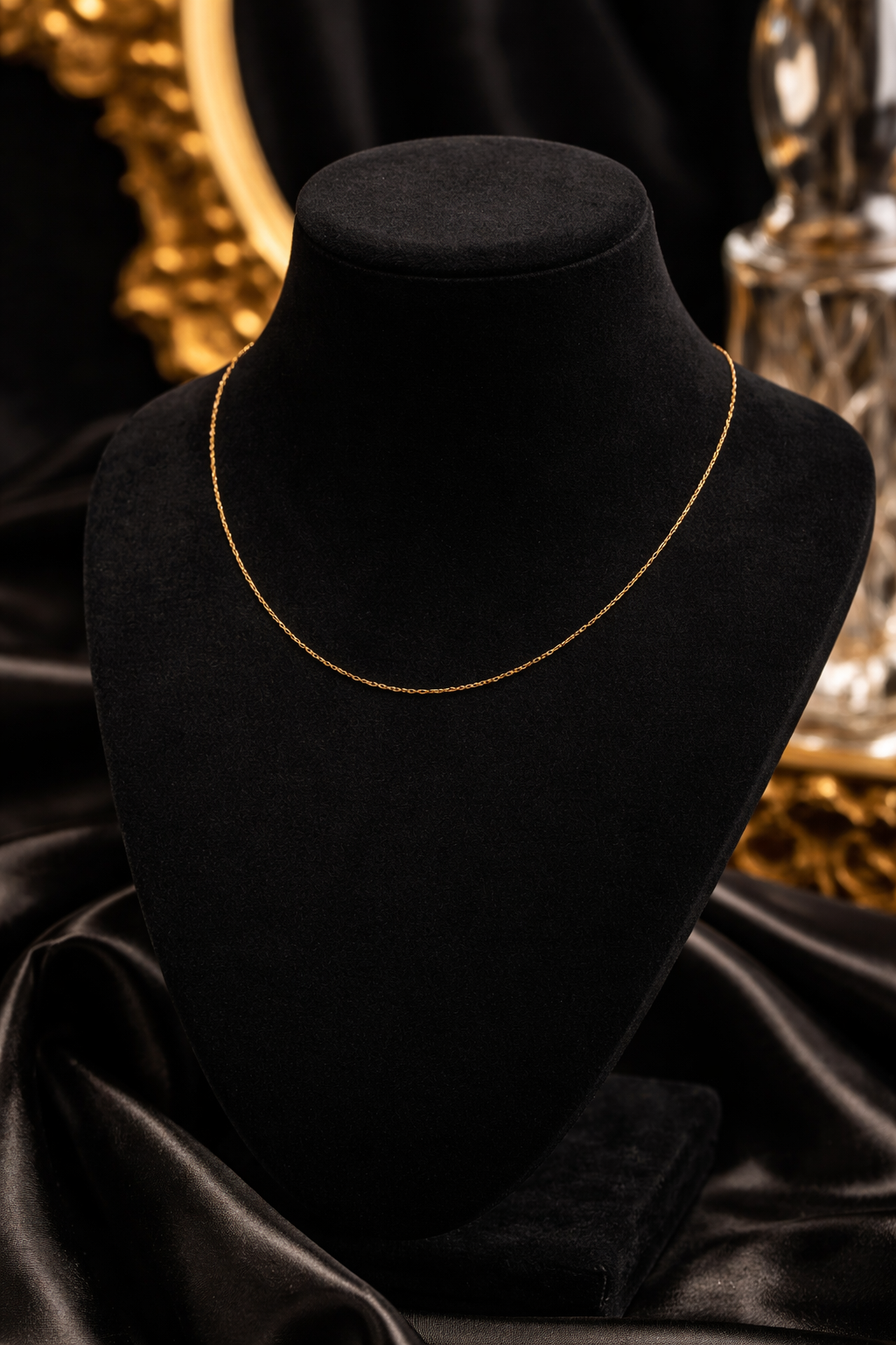 14K Gold Cable Chain Unisex Minimalist Necklace