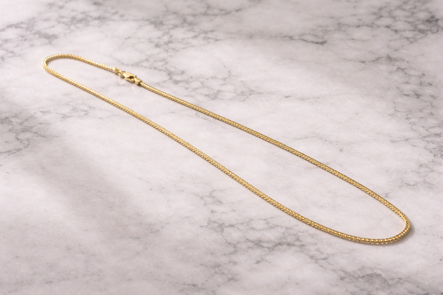 14K Solid Gold Franco Chain – 18”